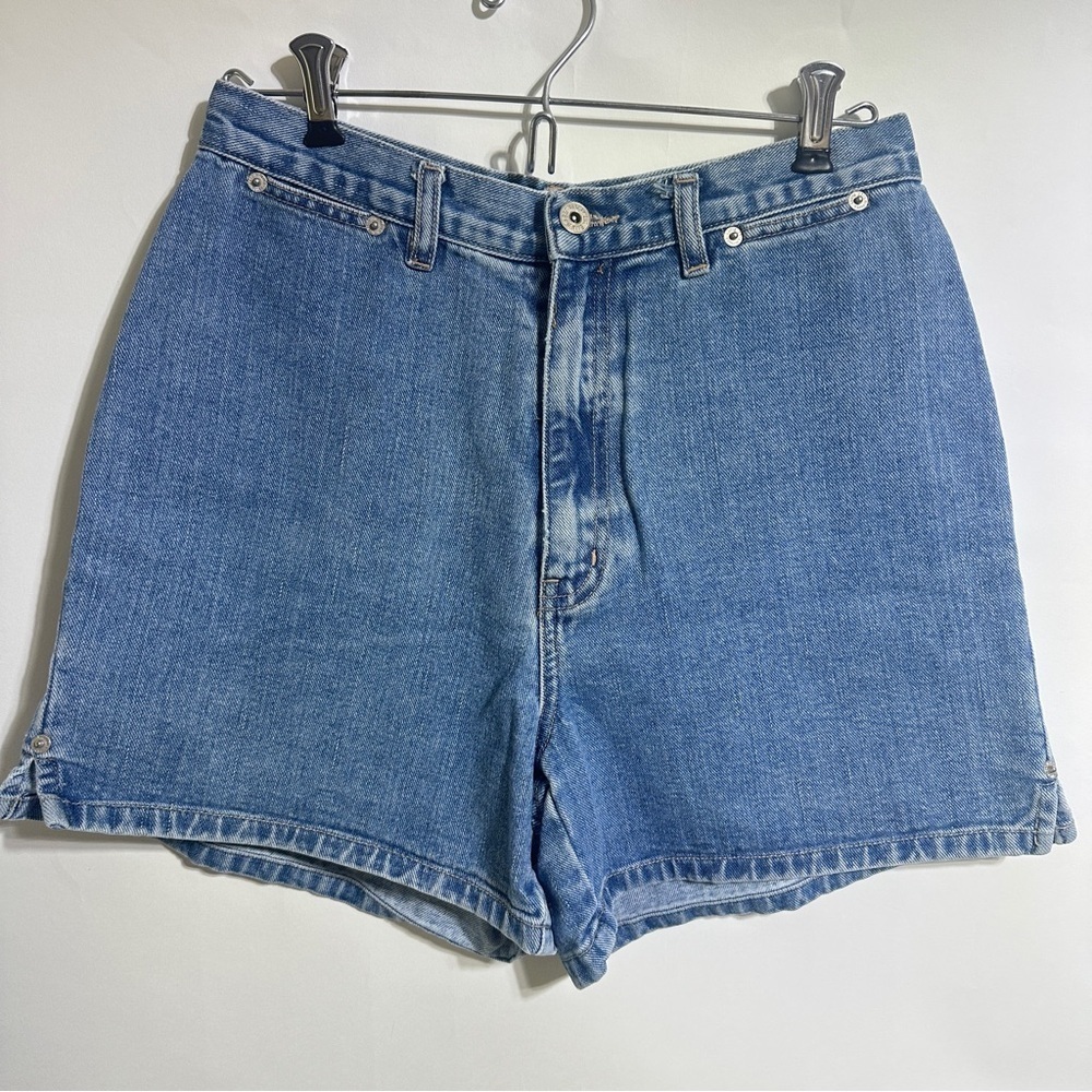Vintage L.A. Blues no pocket blue Jean shorts women’s size 8 4” inseam
